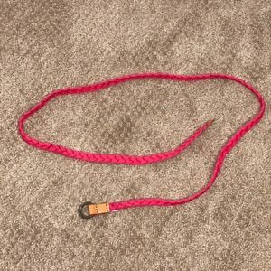 Forever21 Hot Pink Braided Belt